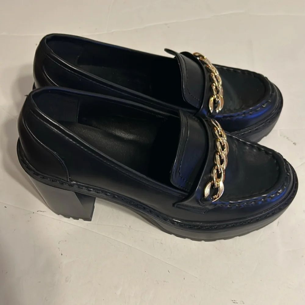 New York & company black platform shoes size 9 - Picture 2 of 7